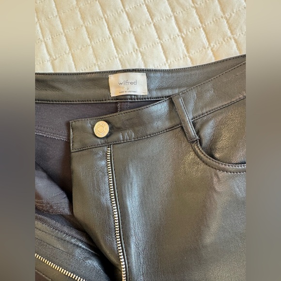 Aritizia black melina faux leather pants - Picture 6 of 9